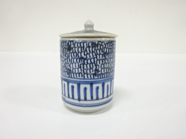 Ko-Imari, Sometsuke, Minjin Karakusa, Lid dish
